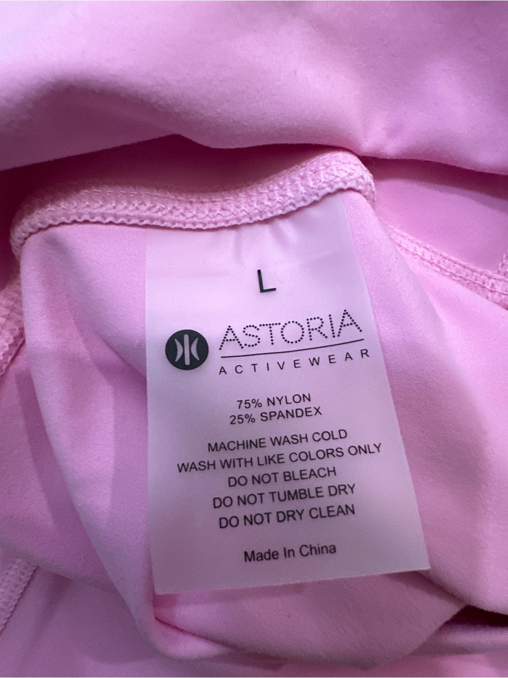 Astoria Activewear Bright Pink 6" Inseam Biker Shorts Size Large - Picture 3 of 5